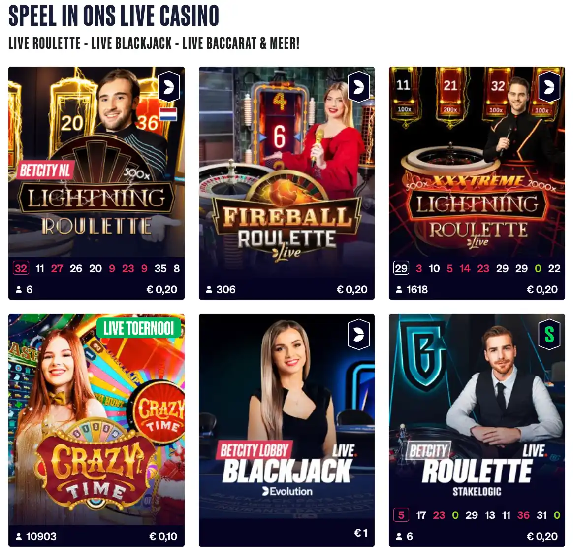 BetCity live casino